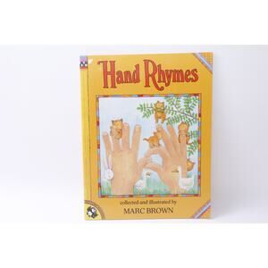 Hand Rhymes, Marc Brown, Picture Book, Softcover, Puffin Unicorn, Vintage, Child